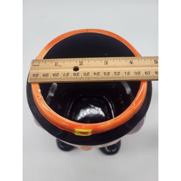 Publix Supermarket Halloween Witch Cauldron Candy Bowl Planter Ceramic Decor - Picture 11 of 12